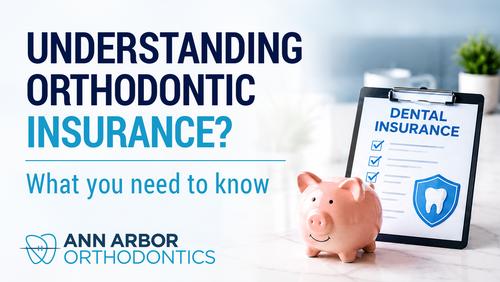 Piggy bank and dental insurance clipboard representing orthodontic insurance benefits, payment options, and financial planning for orthodontic treatment.